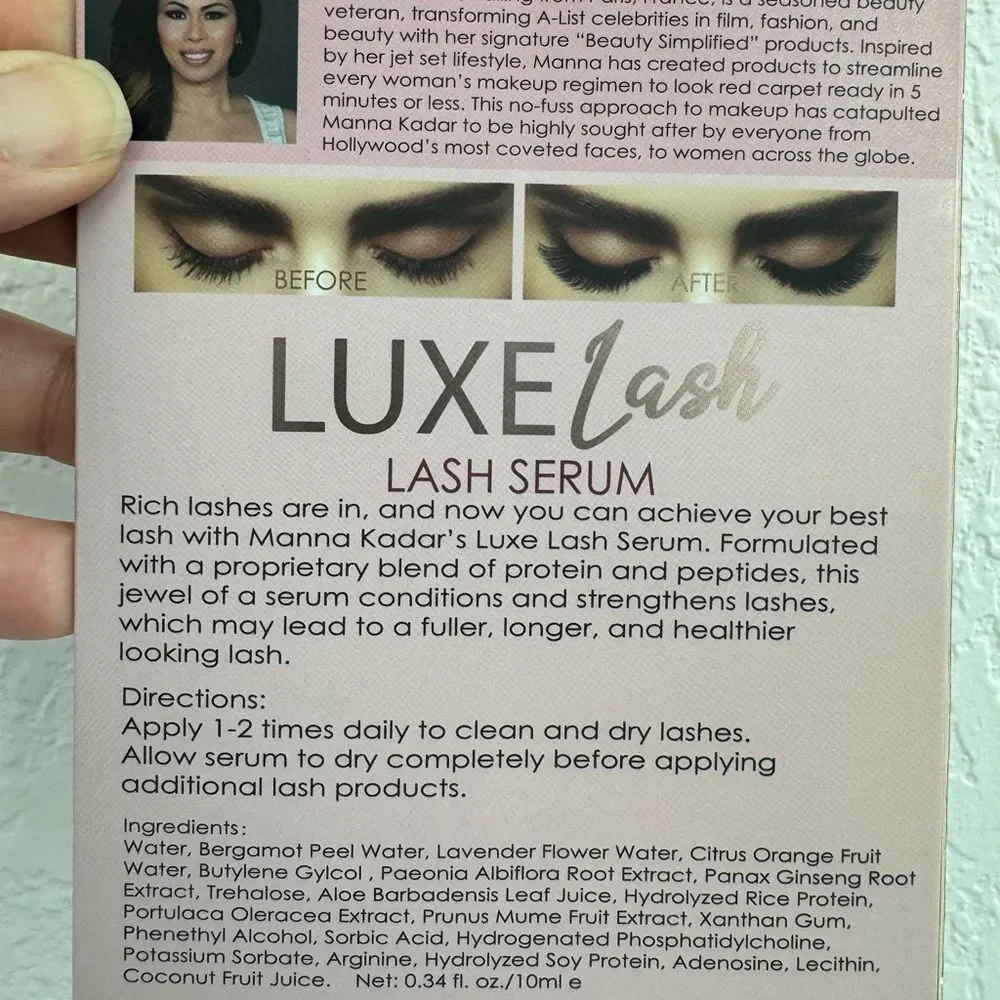 Manna Kadar Luxe Lash Serum .34 fl oz